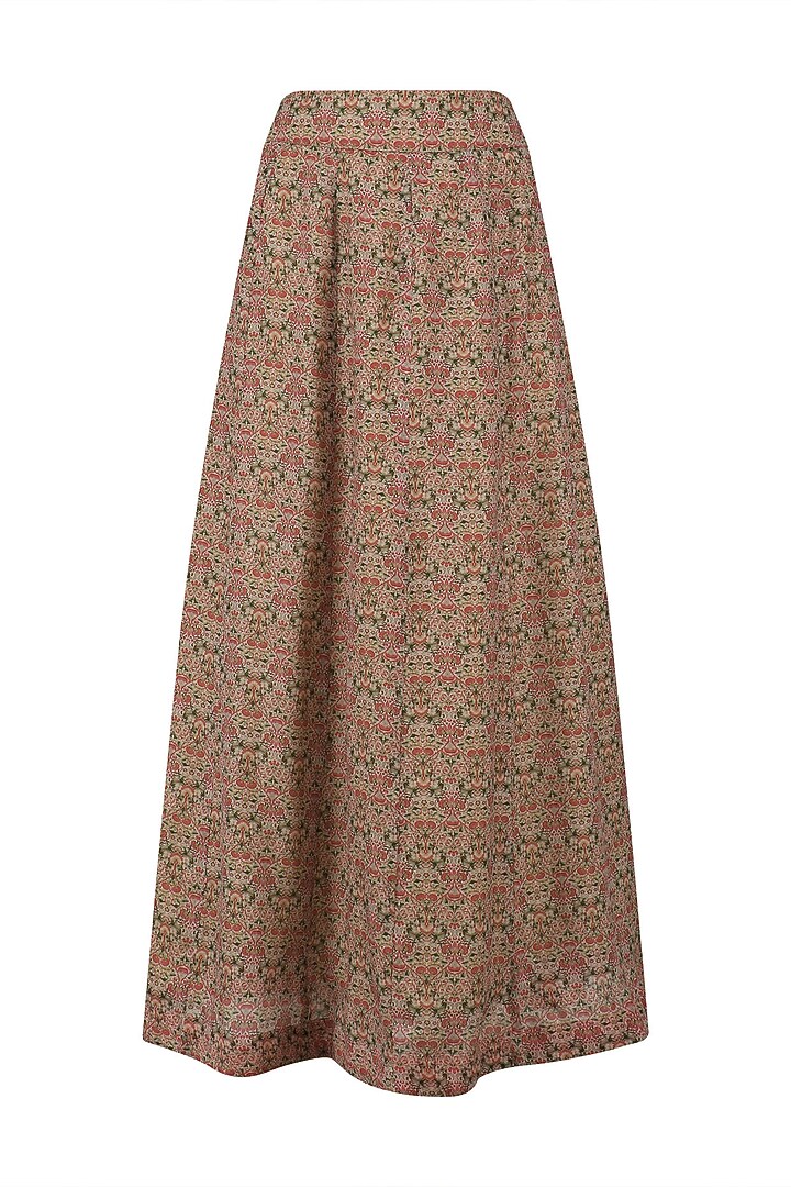 Red floral embroidered top and skirt set available only at Pernia's Pop Up Shop.