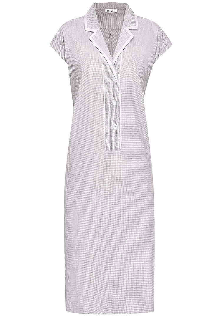 Pale blue modern shift dress available only at Pernia's Pop Up Shop.