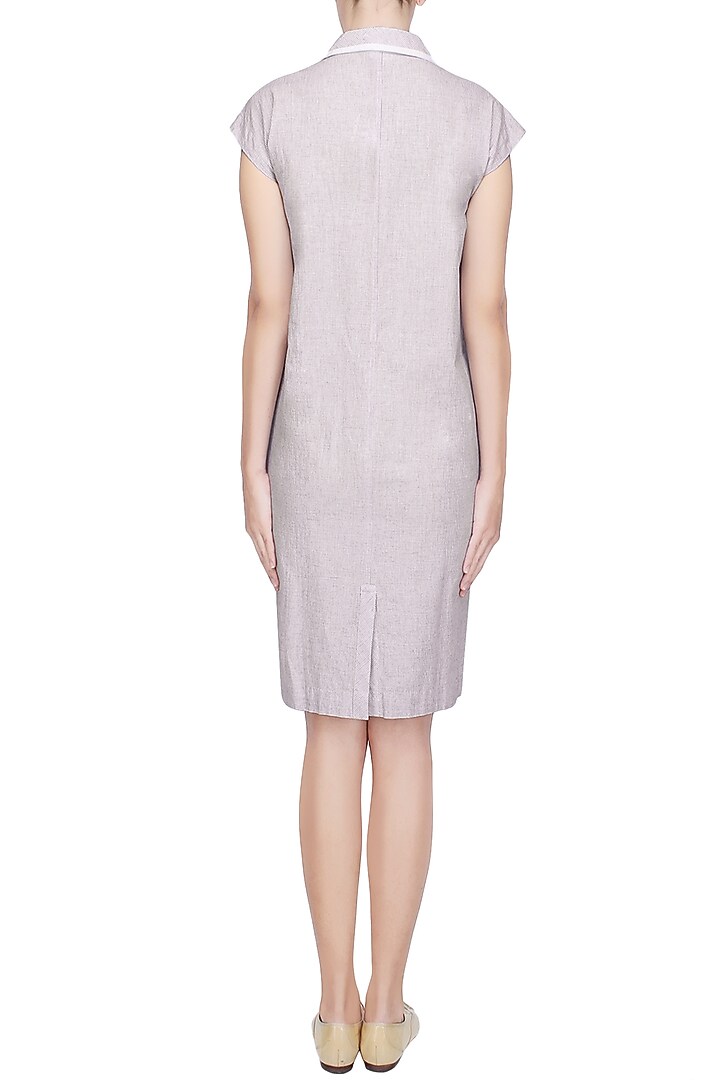 Pale blue modern shift dress available only at Pernia's Pop Up Shop.
