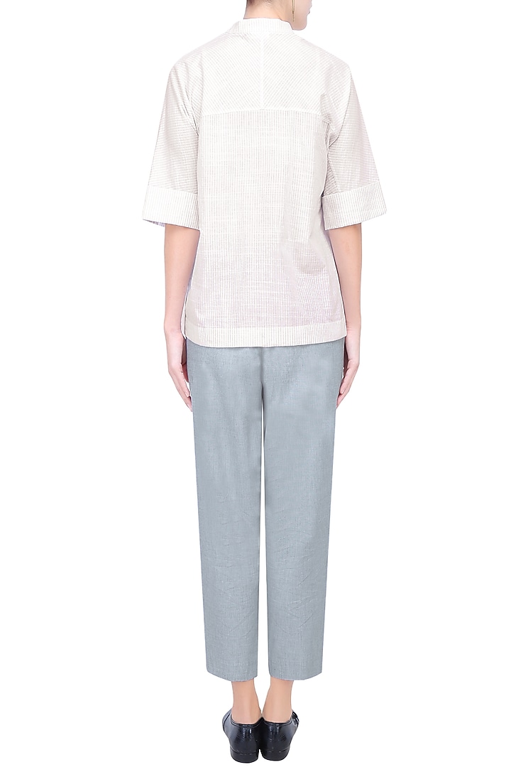 White dolman sleeve striped shirt available only at Pernia's Pop Up Shop.