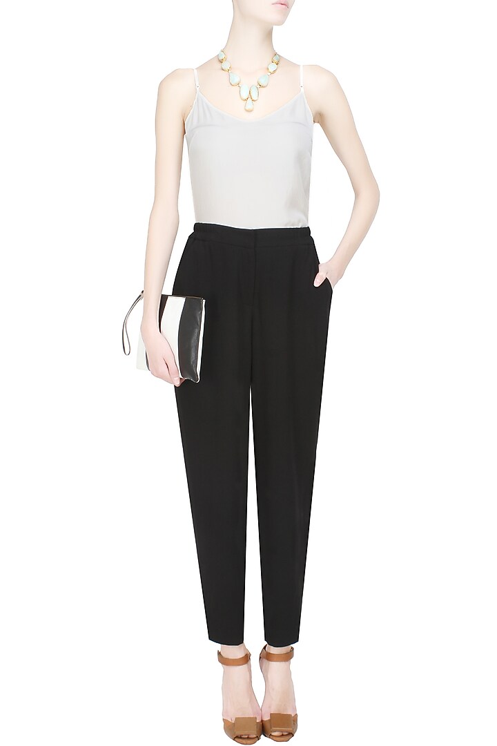 Anomaly presents Black high waisted city pants available only at Pernia's Pop Up Shop.