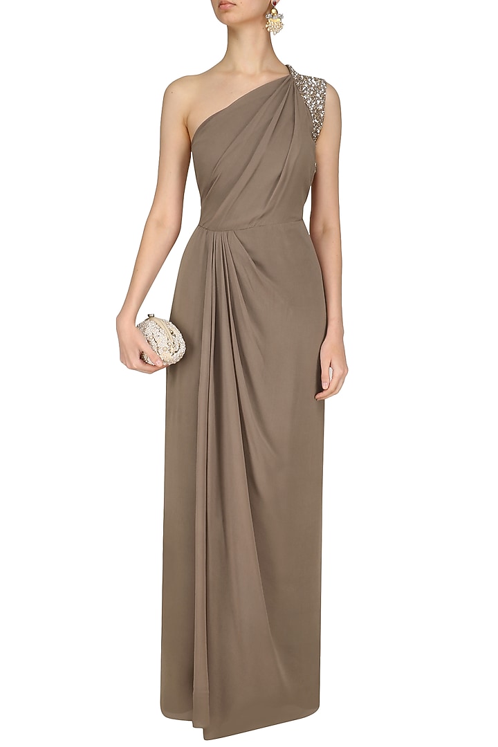 open lace back dress Ashley Lauren 11649 Formal Dresses Nude – Glass Slipper Formals