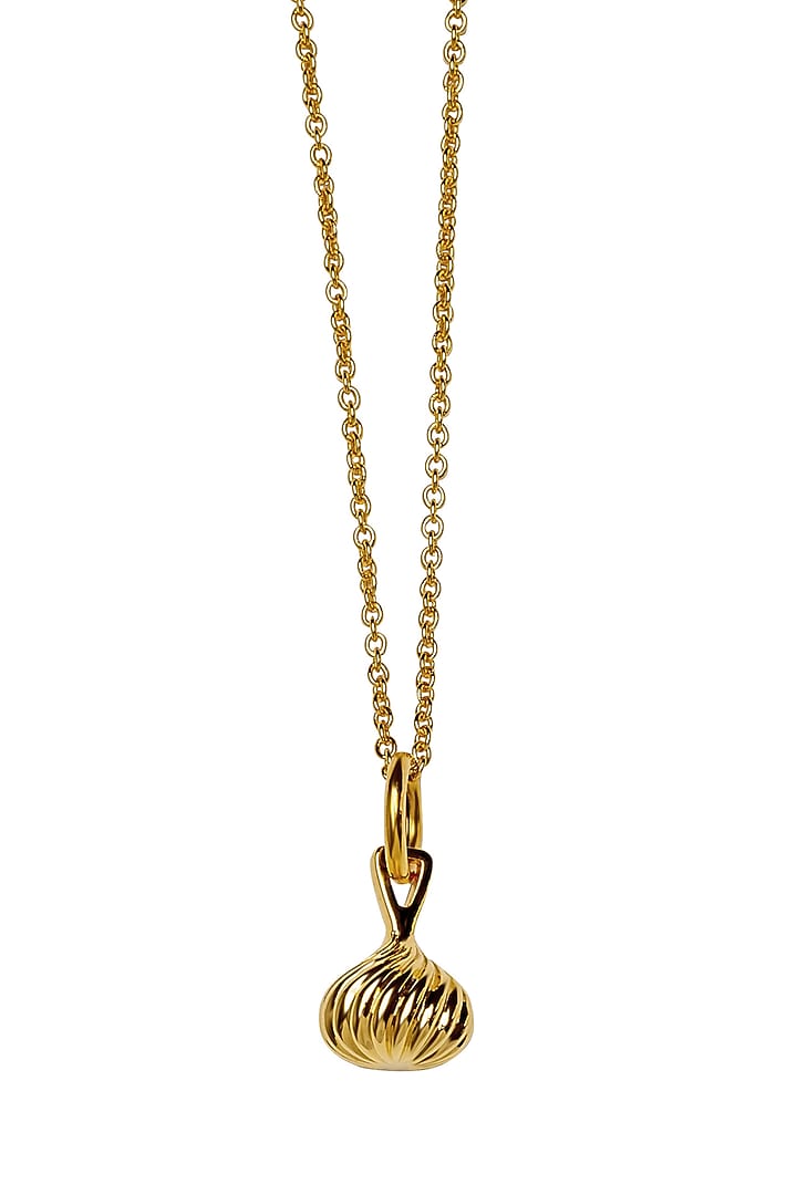 Gold Plated Pendant Necklace by Apara Disum at Pernia's Pop Up Shop