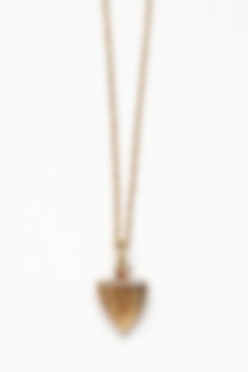 Gold Plated Pendant Necklace by Apara Disum