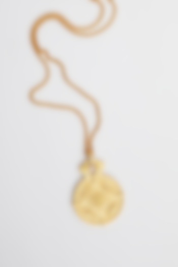 Gold Plated Pendant Necklace In Sterling Silver by Apara Disum