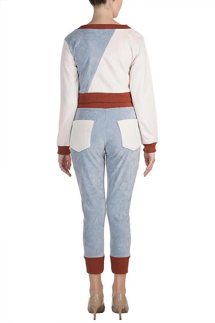 Off White Sweatshirt With Pants by PARNIKA at Pernia's Pop Up Shop