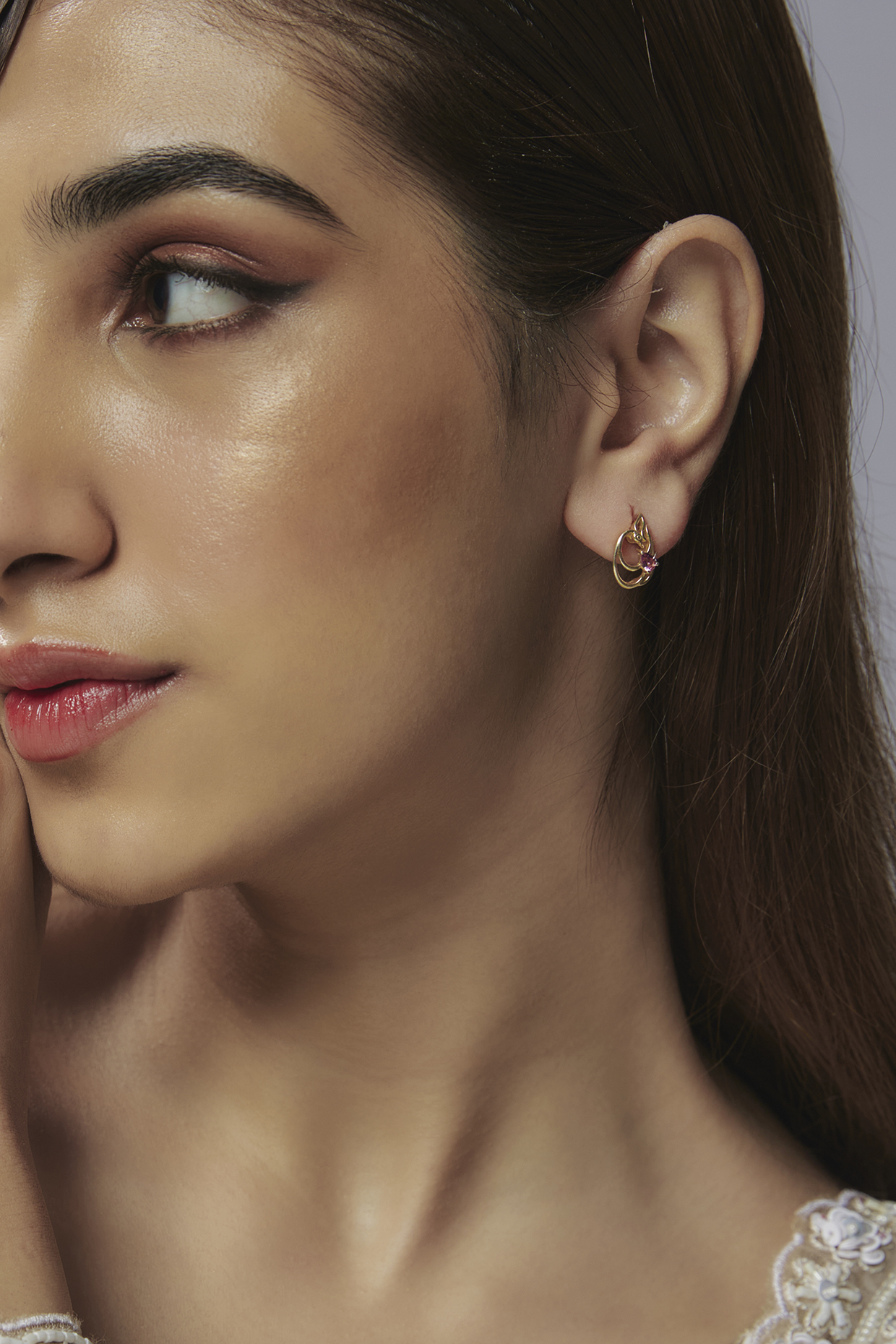 Sterling Silver Pink Tourmaline Stud Earrings Sterling Silver Pink Tourmaline Stud Earrings