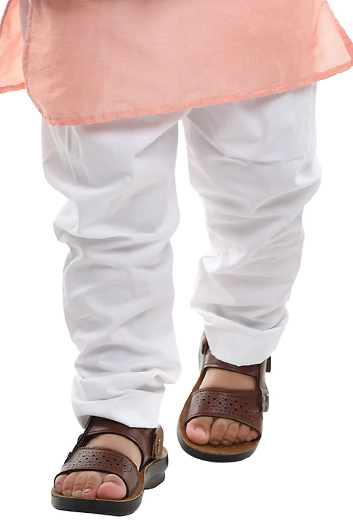 Grey Embroidered Bundi Jacket With Kurta Set For Boys by Apricot Kids at Pernia's Pop Up Shop