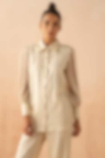 Sand Textured Linen Shirt by APZ