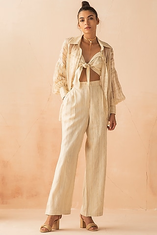 Sand Gathered Pant Set by APZ
