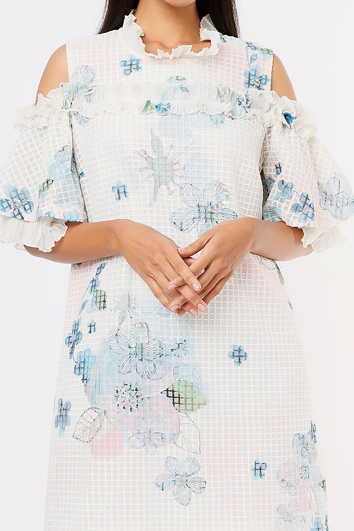 White Embroidered Summer Dress by Aqube by Amber at Pernia's Pop Up Shop