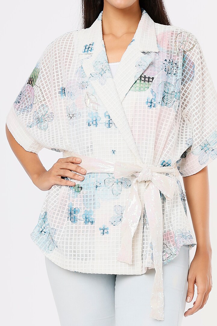 White Embroidered Tunic by Aqube by Amber at Pernia's Pop Up Shop