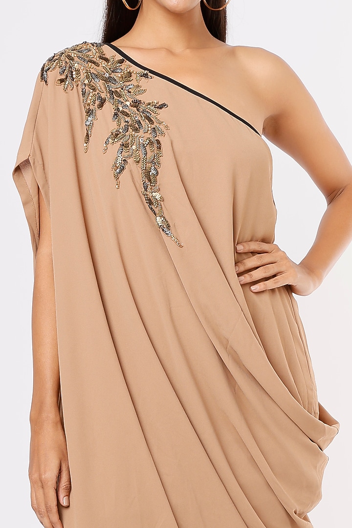 Camel Embroidered Tunic by Aqube by Amber at Pernia's Pop Up Shop