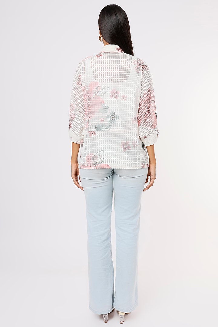 White Printed Cover-Up by Aqube by Amber at Pernia's Pop Up Shop