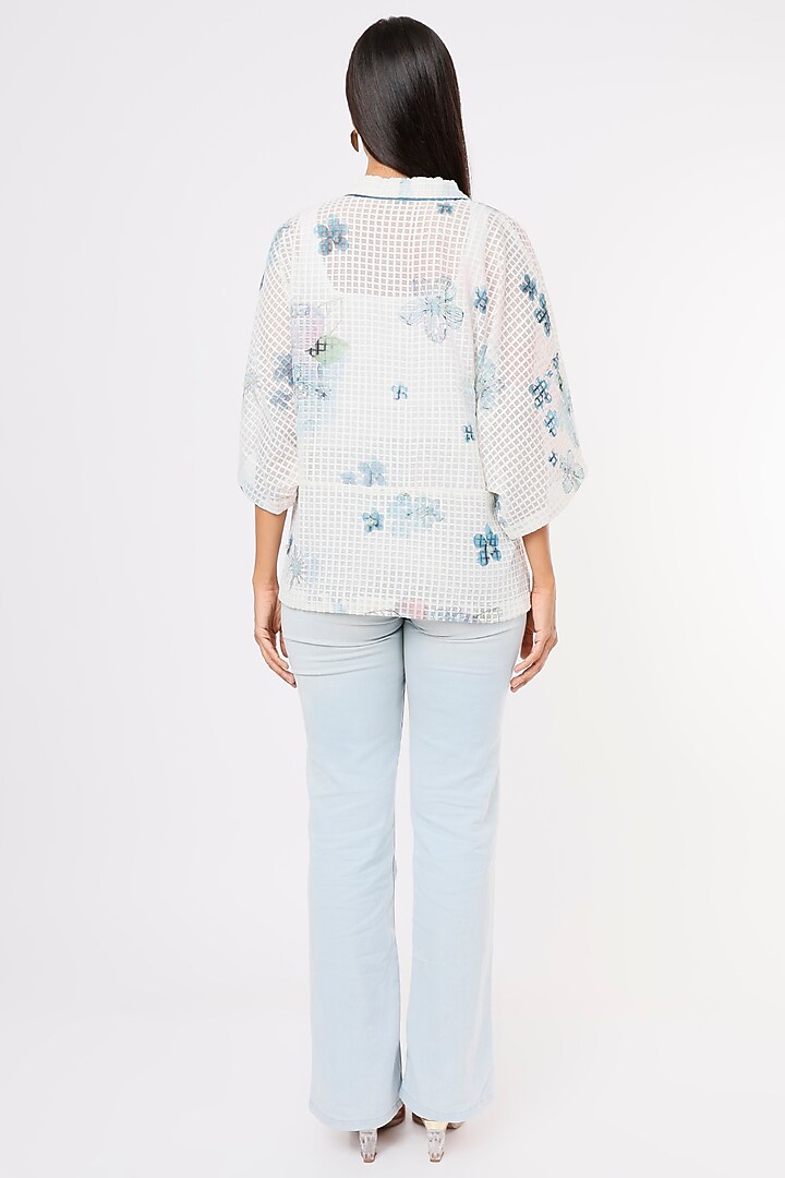 White Checkered Cover-Up by Aqube by Amber at Pernia's Pop Up Shop
