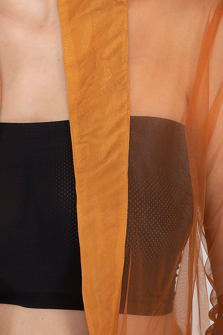 Orange Long Jacket by AQDUS at Pernia's Pop Up Shop