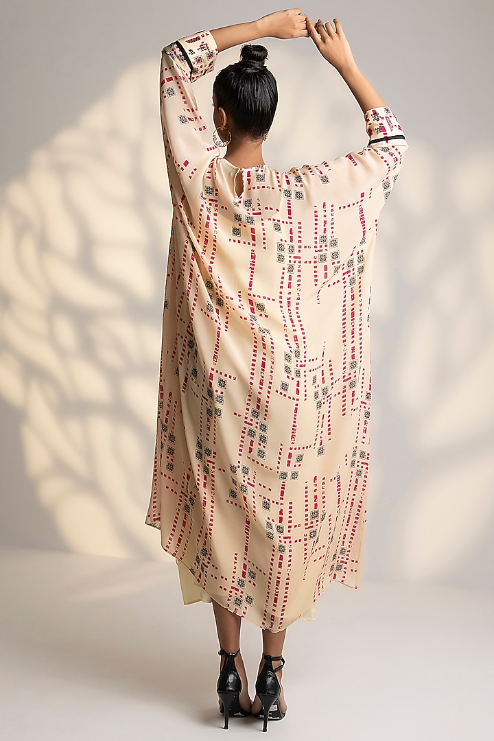Yellow Printed Kaftan Dress by Arakne at Pernia's Pop Up Shop
