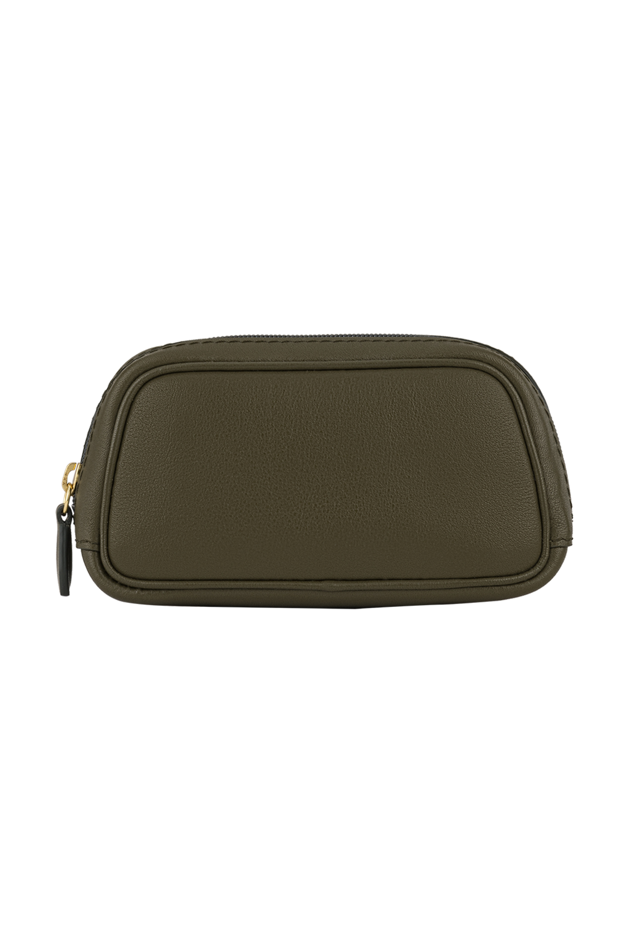 Green Calf Napa Leather Pouch by Aranyani