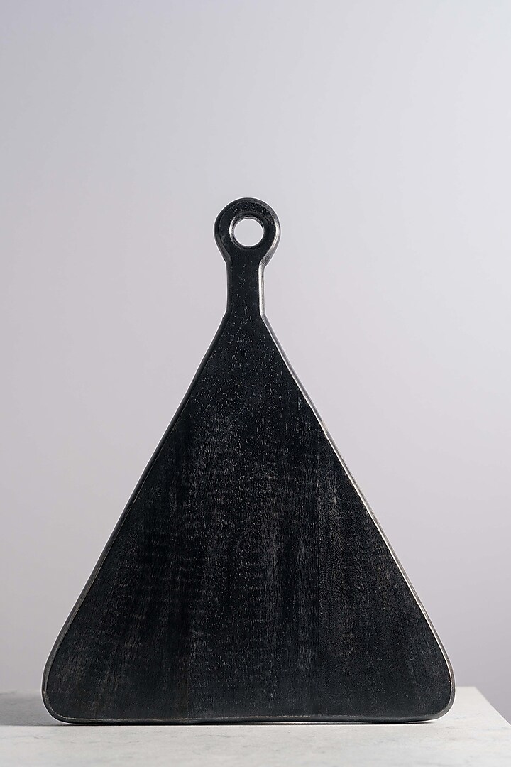 Black Triangular Chopping Board by Araana Home