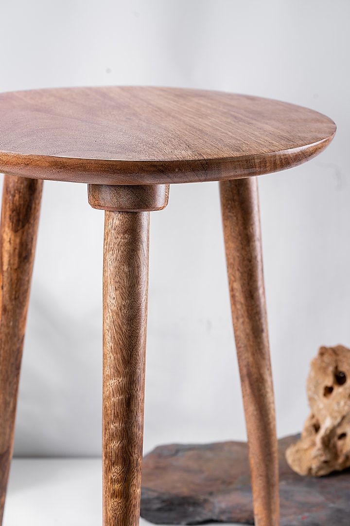 Brown Wooden Stool by Araana Home at Pernia's Pop Up Shop