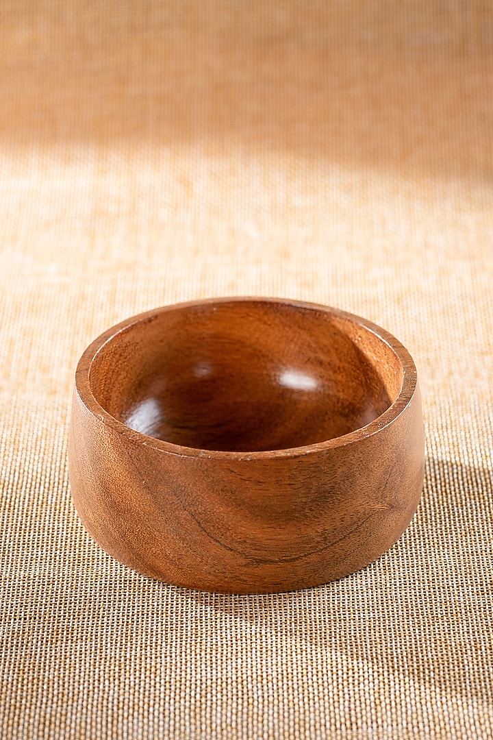 Brown Wooden Bowls (Set of 6) by Araana Home at Pernia's Pop Up Shop