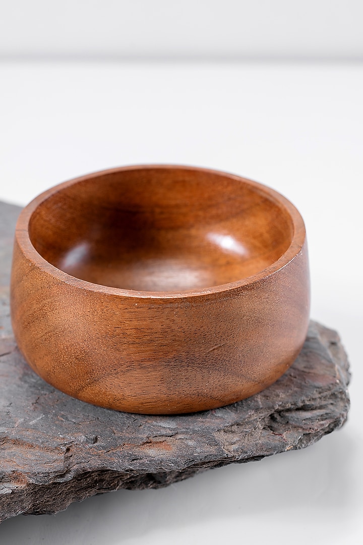 Brown Wooden Bowls (Set of 6) by Araana Home at Pernia's Pop Up Shop