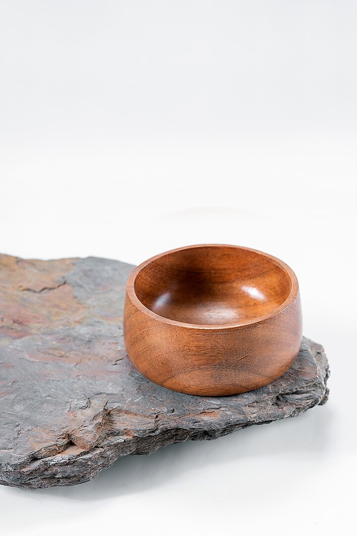 Brown Wooden Bowls (Set of 6) by Araana Home at Pernia's Pop Up Shop