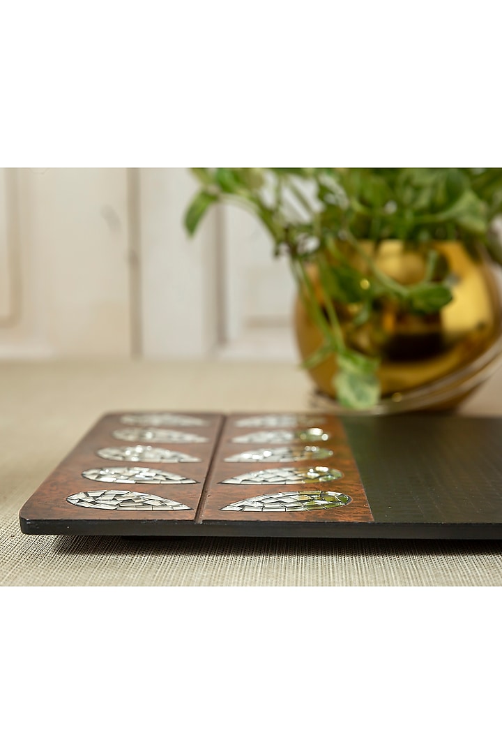 Black & Brown Engineer Wood Trivets by Aarav Designs at Pernia's Pop Up Shop