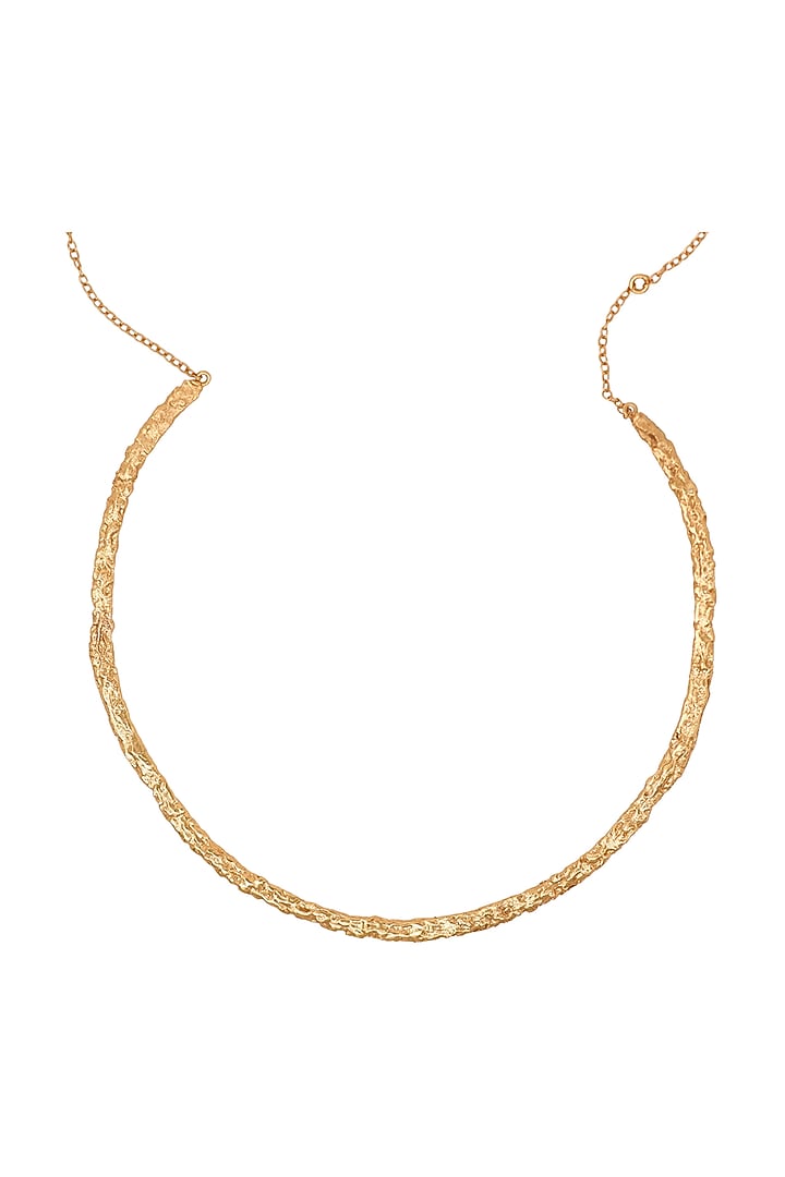Gold Plated Handcrafted Choker Necklace by Aaree Accessories at Pernia's Pop Up Shop