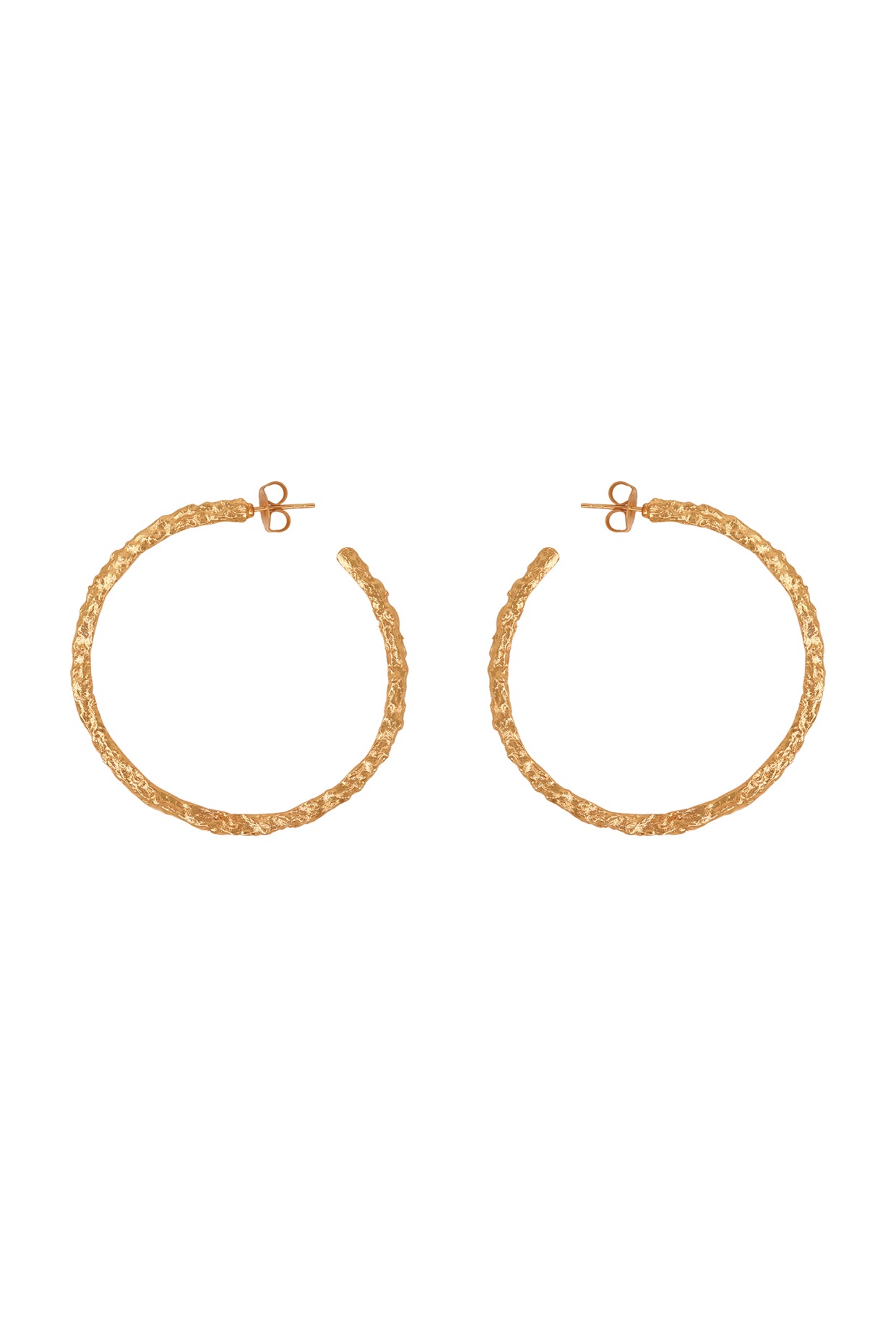 Swarovski Floating White Pearl Yellow Gold Plated Hoop Earrings | Ylang 23