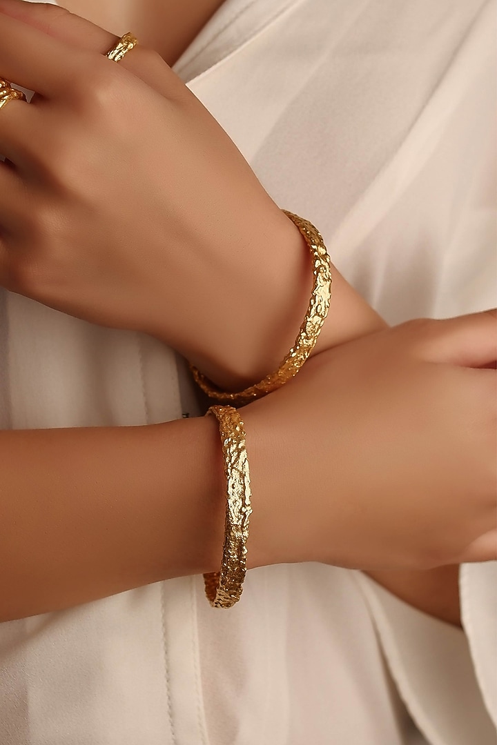Gold Plated Handcrafted Bracelet by Aaree Accessories at Pernia's Pop Up Shop