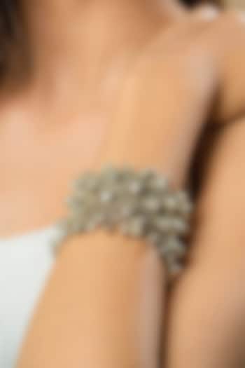 Silver Finish Handcrafted Bracelet by Aaree Accessories at Pernia's Pop Up Shop