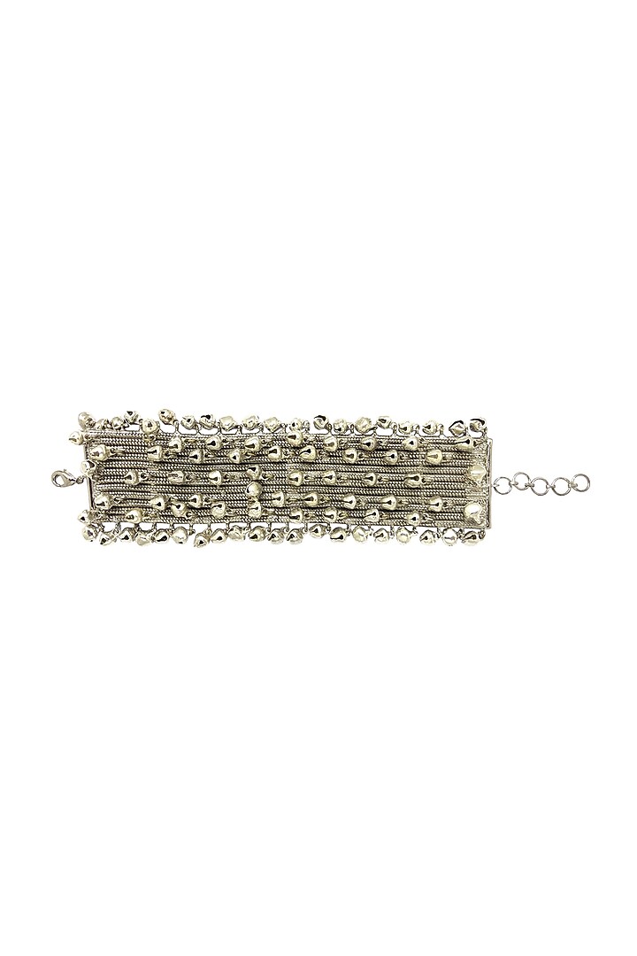 Silver Finish Handcrafted Bracelet by Aaree Accessories at Pernia's Pop Up Shop