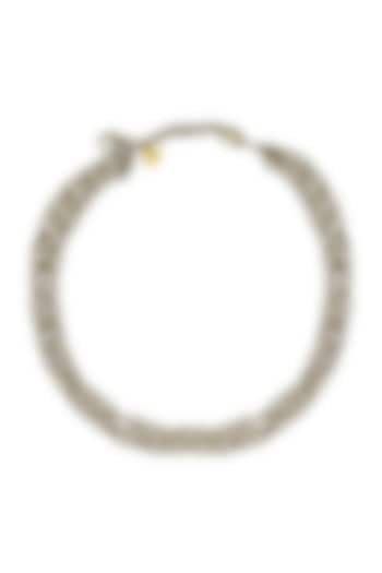 Gold Finish Choker Necklace by Aaree Accessories