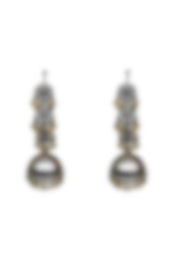 Two Tone Finish Dangler Earrings by Aaree Accessories
