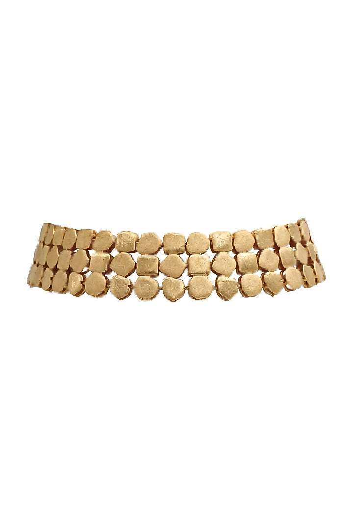 Gold Plated Tara Handcrafted Choker Necklace by Aaree Accessories at Pernia's Pop Up Shop