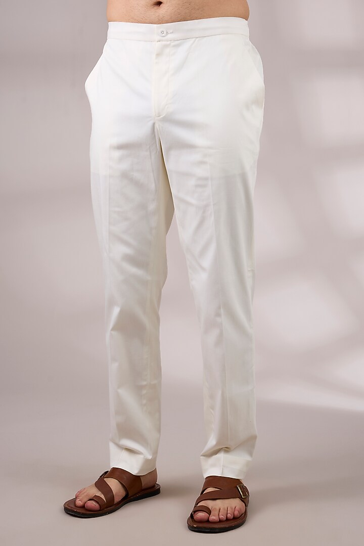 Powder Blue Georgette & Satin Kurta Set by ARJAN DUGAL at Pernia's Pop Up Shop