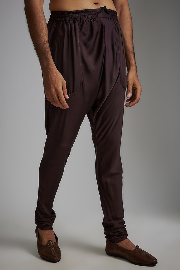 Navy Blue Modal Printed Kurta Set by ARJAN DUGAL at Pernia's Pop Up Shop