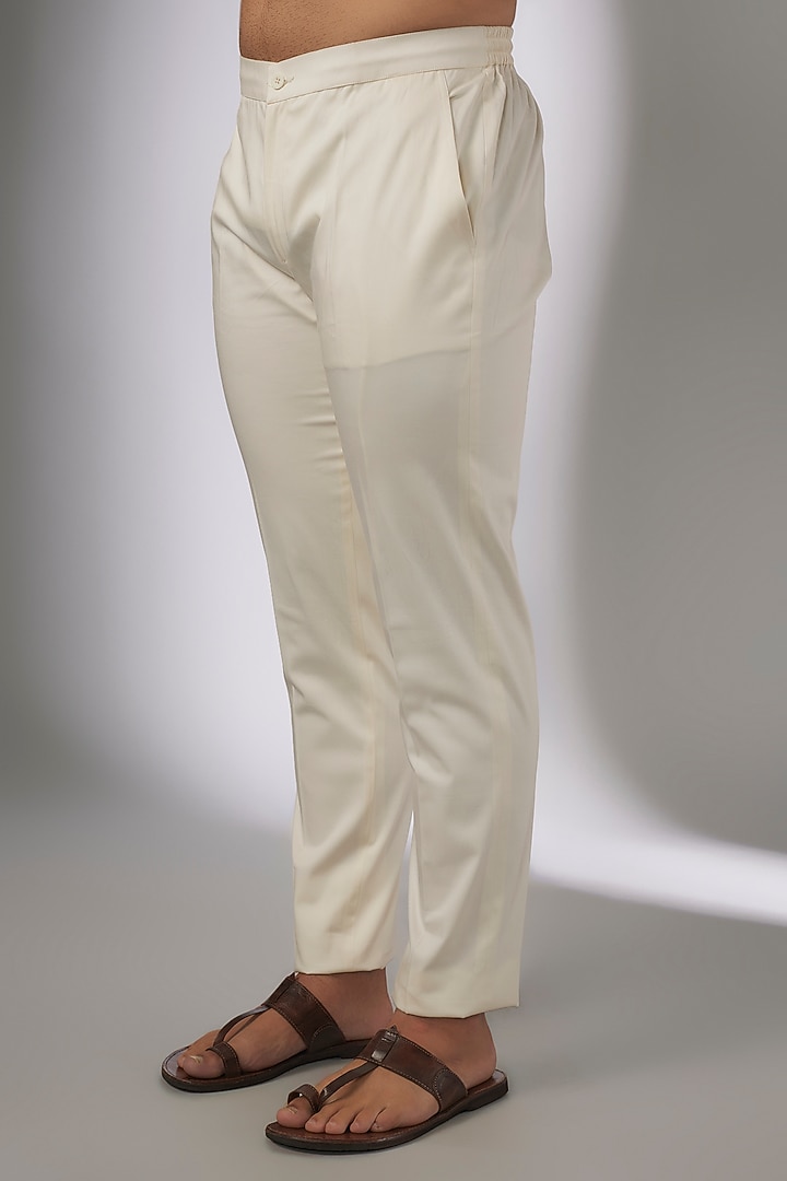 Charcoal Chanderi Silk Kurta Set by ARJAN DUGAL at Pernia's Pop Up Shop
