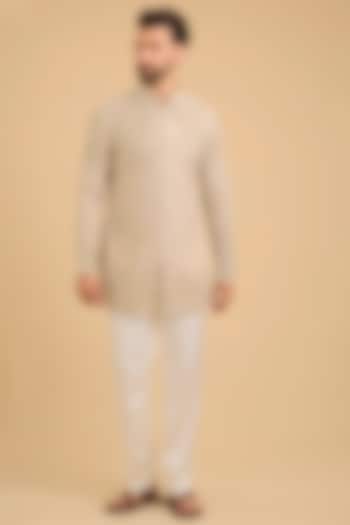 Dune Georgette & Estelle Satin Kurta Set by ARJAN DUGAL at Pernia's Pop Up Shop
