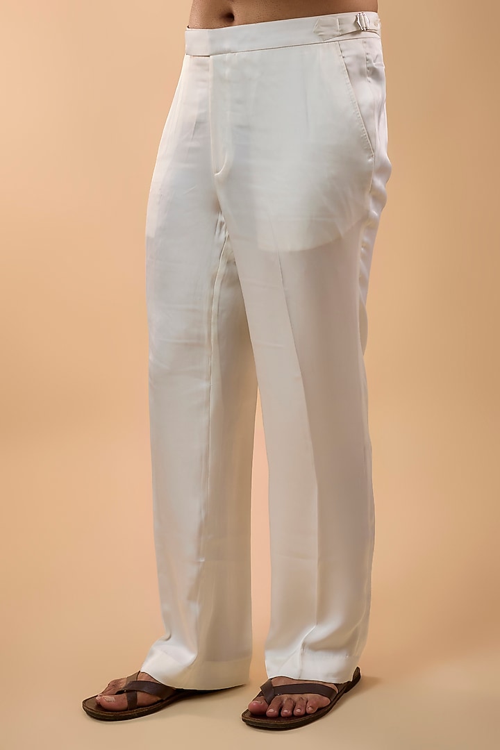 Pale Pink Organza & Satin Kurta Set by ARJAN DUGAL at Pernia's Pop Up Shop