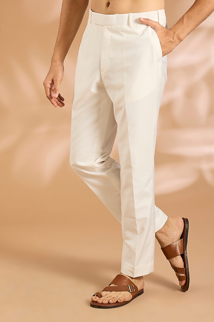 Light Grey Silk Kurta Set by ARJAN DUGAL at Pernia's Pop Up Shop