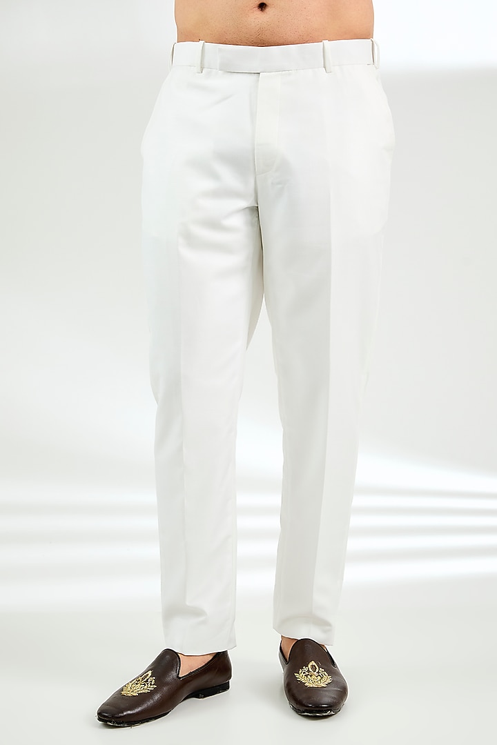Light Grey Organza Dori Embroidered Kurta Set by ARJAN DUGAL at Pernia's Pop Up Shop