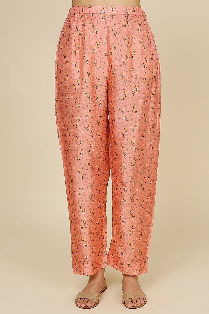 Blush Pink Printed Tunic Set by Label Anushree at Pernia's Pop Up Shop