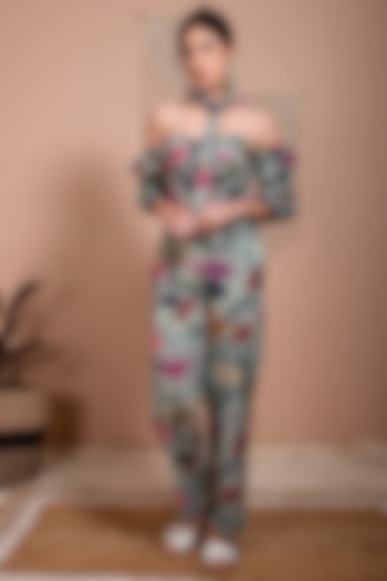 Lush Green Printed Co-Ord Set by AROOP SHOP INDIA at Pernia's Pop Up Shop