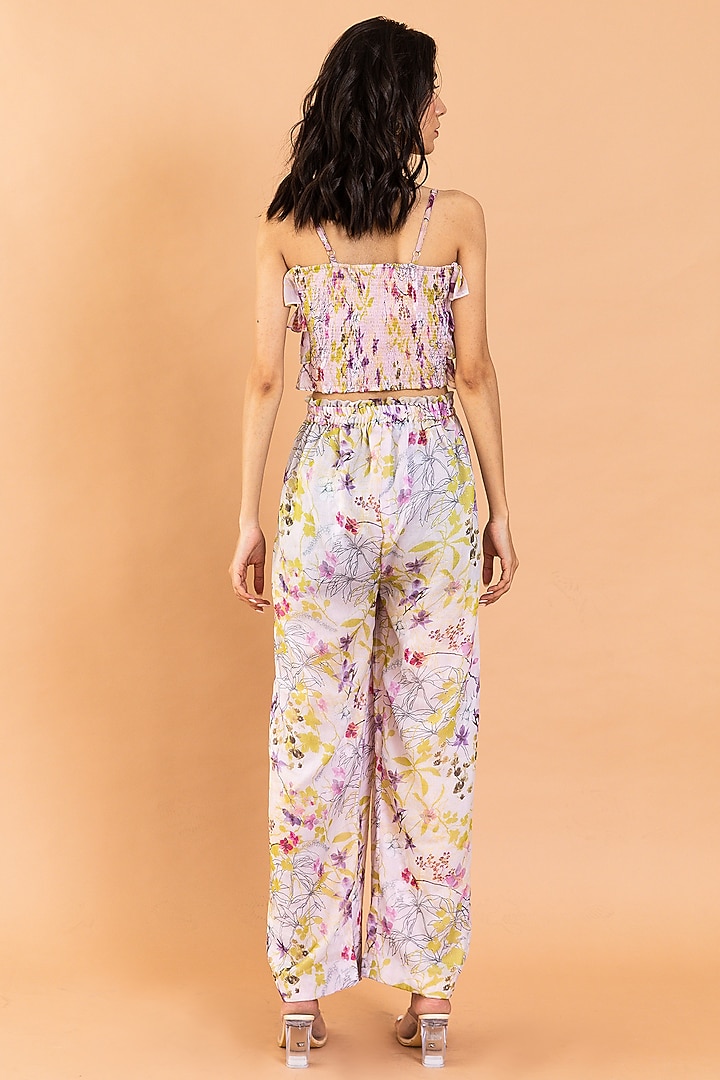 Multi-Colored Recycled Chiffon Printed Top by AROOP SHOP INDIA at Pernia's Pop Up Shop