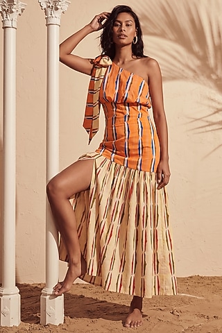 Buy Linen A Line Dress for Women Online from India's Luxury Designers 2026