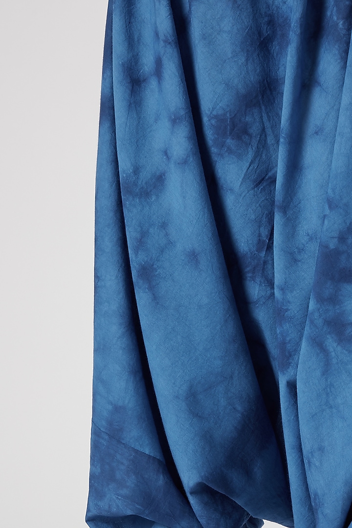 Sky Blue Tie-Dye Dhoti Pants by Aroka at Pernia's Pop Up Shop