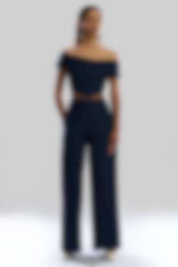 Deep Indigo Blue Denim Co-Ord Set by Aroka at Pernia's Pop Up Shop