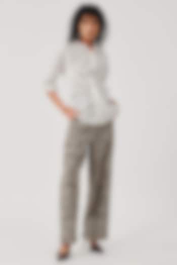 White Organic Cotton Shirt by Aroka at Pernia's Pop Up Shop